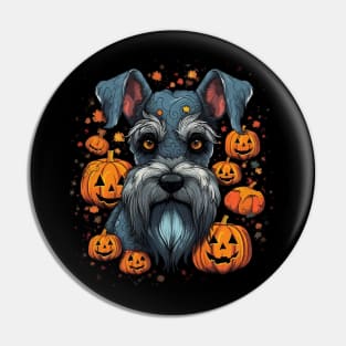 Miniature Schnauzer Halloween Pin