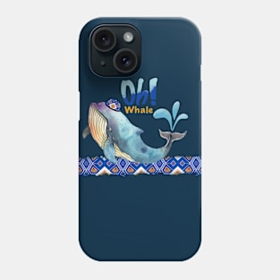 Oh Whale, Whale Ikat Phone Case