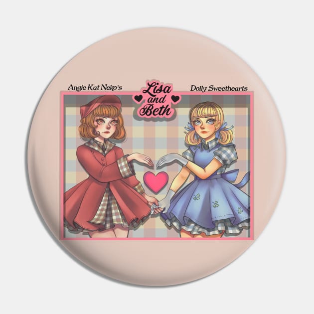 Lisa and Beth Pin by Angie Kat Neko