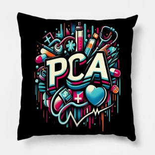 Tie Dye PCA Cute Nurse Day CNA RN Nurse Week Nursing Pillow