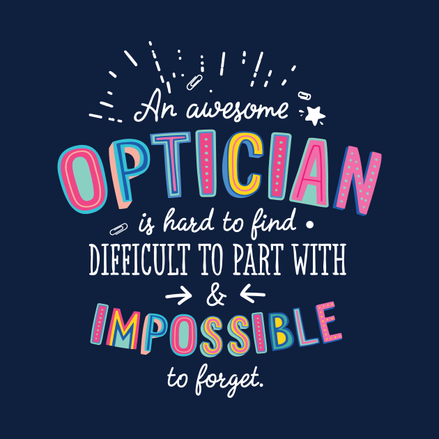 An awesome Optician Gift Idea - Impossible to Forget Quote by BetterManufaktur