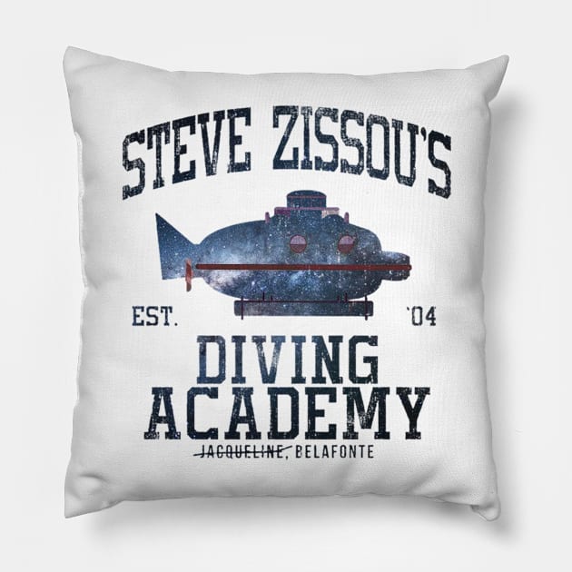 Life Aquatic Steve Zissous Submarine Driving Academy Pillow by Angel arts