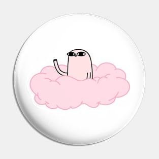 Ketnipz pink Clouds Pin