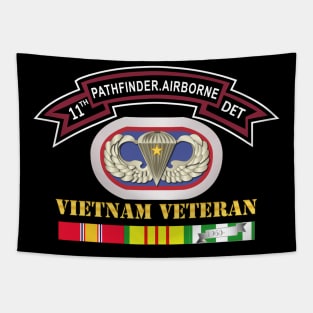 11th Pathfinder Detachment - Vietnam Vet w Abn Badge Cbt Star Tapestry