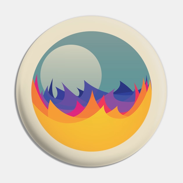 Burning Sea Pin by DASH_ans