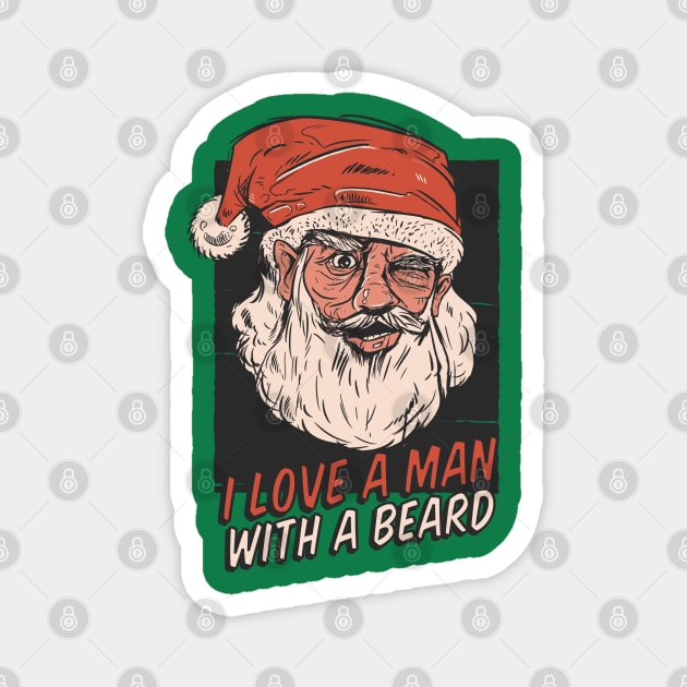 I Love a Man with a Beard Magnet by dreamiedesire