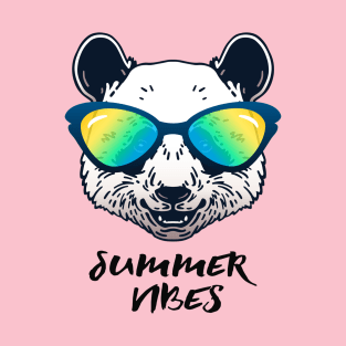 Summer Vibes Panda T-Shirt
