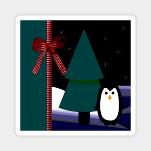 Christmas Penguin Magnet