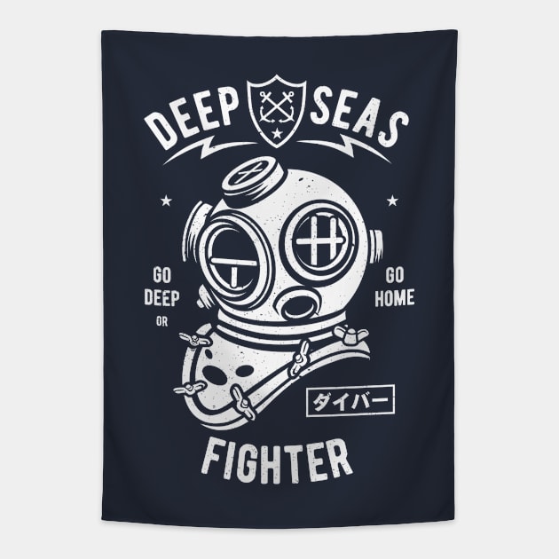 Deep Sea Fighter Tapestry by Rebus28