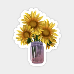 Sunflower Fam Magnet