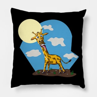 Crazy Giraffe Pillow