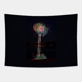 Feathery Fabulous Fireworks and Reflections Tapestry