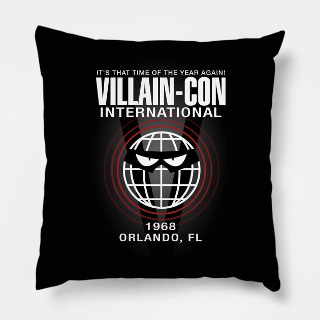 VILLAIN-CON INTERNATIONAL Pillow by maped