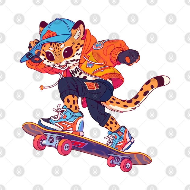 leopard skater by skatermoment