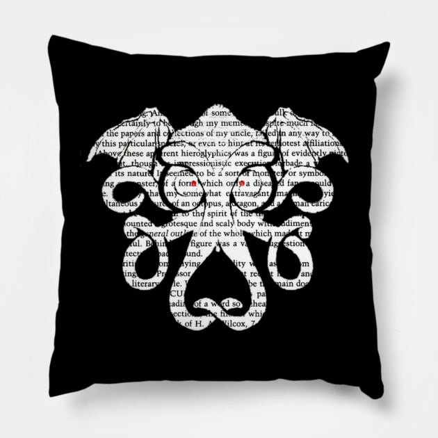 Cthulhu Mythos by H P Lovecraft Pillow by Bits