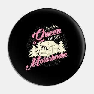 Queen Of The Motorhome RV Camping Girl Gift Pin