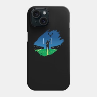 double exposure jalen Eagles Vintage Phone Case