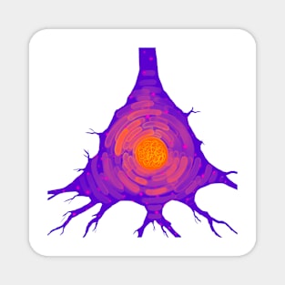 Pyramidal neuronal cell with endoplasmatic reticulum Magnet