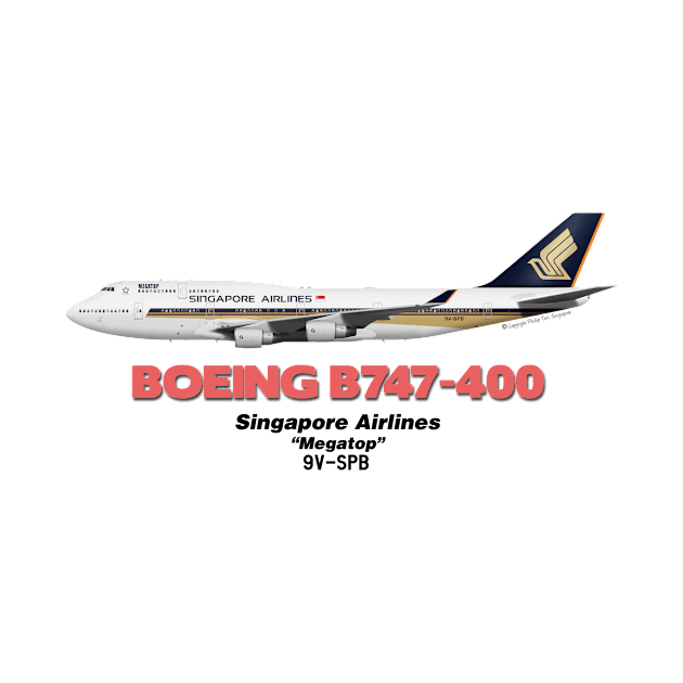 Boeing B747-400 - Singapore Airlines "Megatop" by TheArtofFlying