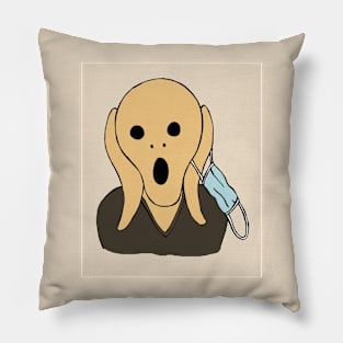 The Scream Social Distance Pillow