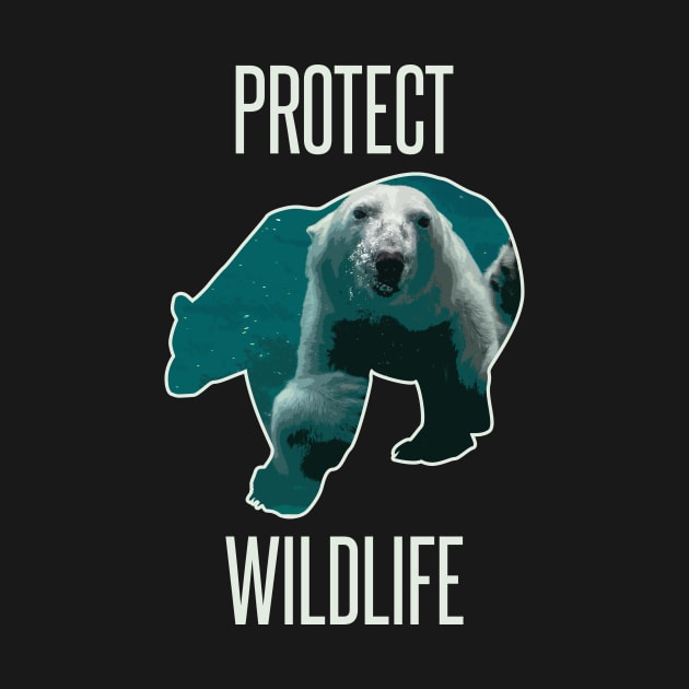 Protect wildlife - polar bear design by Protect friends