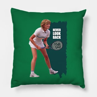 Steffi graf cartoon Pillow