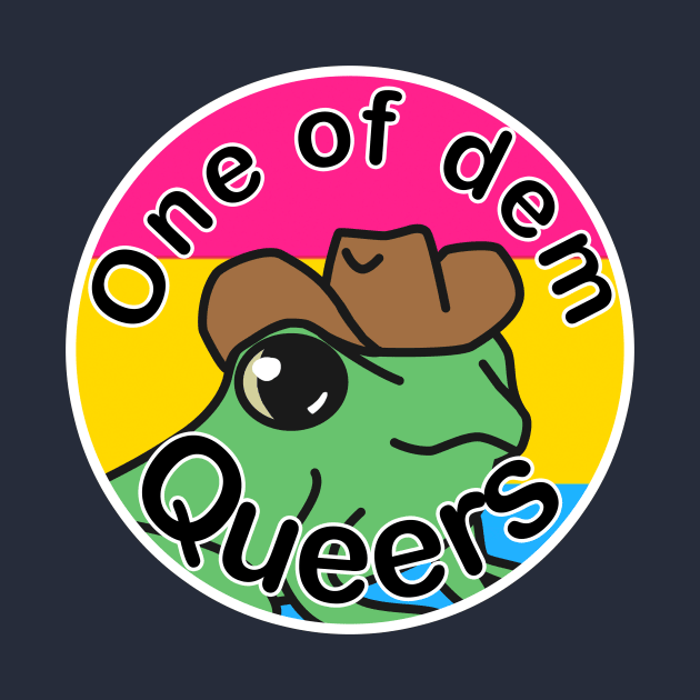 Pride Frog with a cowboy hat- Pansexual by artsy-Eden