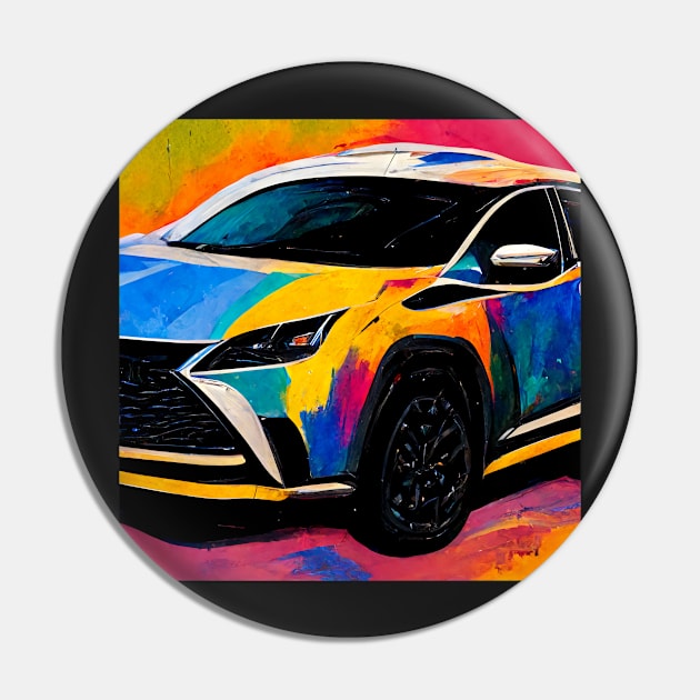 Colorfull NX Car Painting Pin by DarkAgeArt