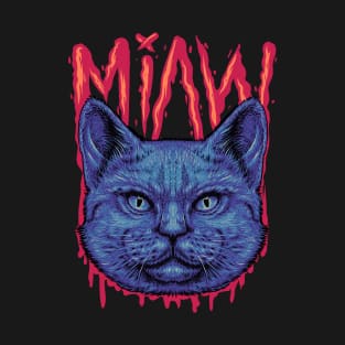 Cat Miaw Horror T-Shirt