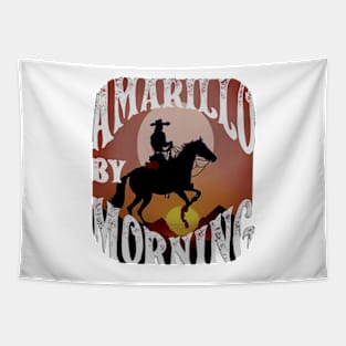 Vintage Yellow by Morning Western Cowboy Country Music Cowgirl Gift Tapestry