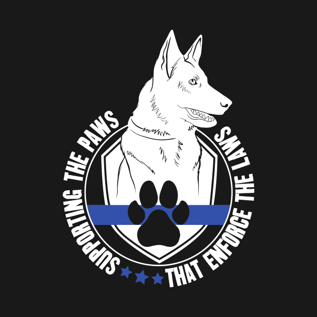 Supporting the paws that enforce the laws - K9 police officer support by captainmood