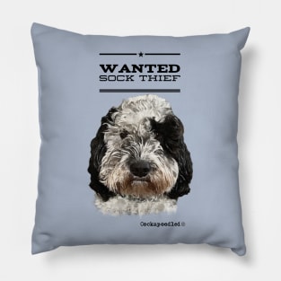 Cockapoo / Doodle Dog Sock Thief Pillow