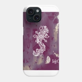 Gothic Cross: purple Phone Case