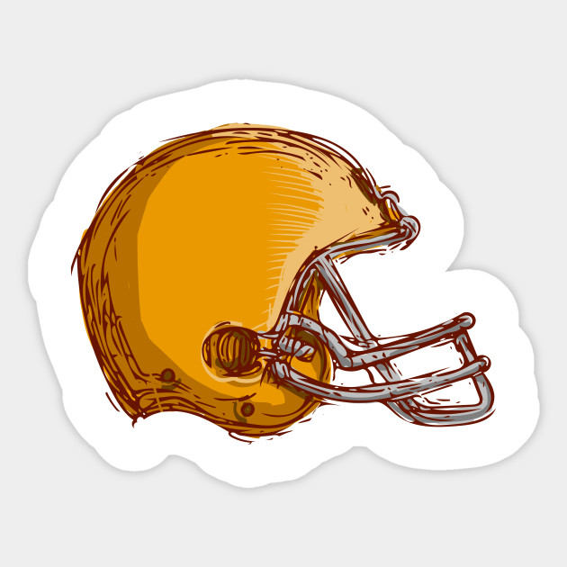 American Football Helmet Drawing American Football Helmet Drawing Sticker Teepublic Uk