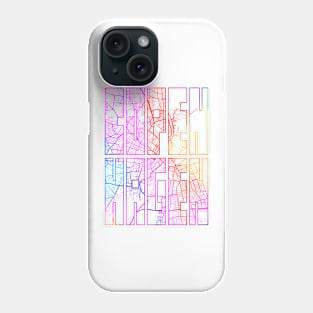 Copenhagen, Denmark City Map Typography - Colorful Phone Case