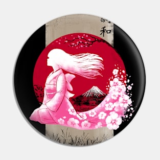 Kimono girl harmony Pin