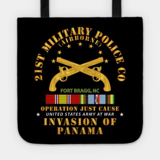 21st Military Police Co - Airborne - FBNC w Svc Ribbons Tote