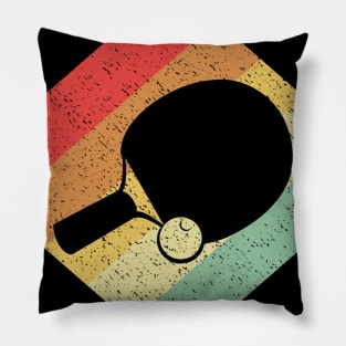 Retro Vintage 80s Table Tennis Gift For Table Tennis Players Pillow