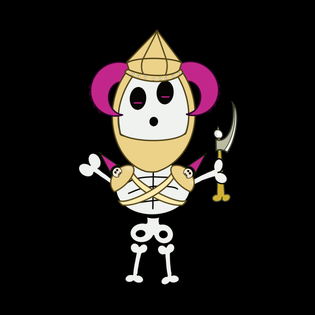 Cute skeletons doodle style by Sumet