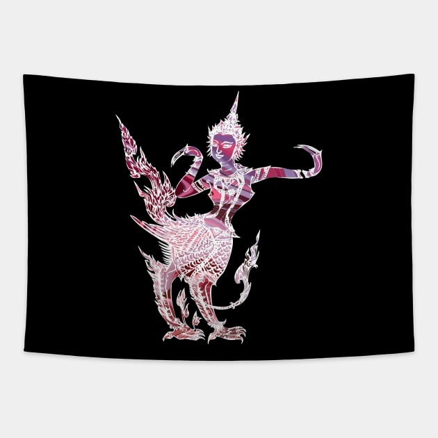 Thailand Kinnaree – Figure Of Spiritual Good Fortune T-Shirt Tapestry by VintCam