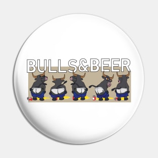 Bulls & Beers Pin