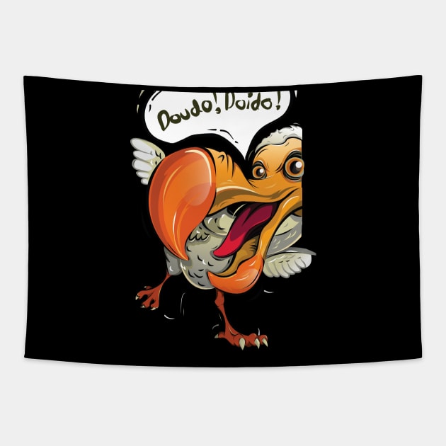 dodo bird illustration Tapestry by Mako Design 