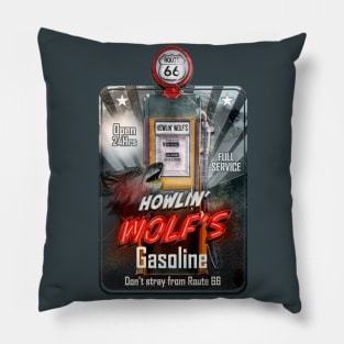 Route 66 Wolf Gasoline Pillow