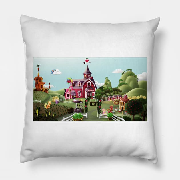 Sweet Apple Acres, Noon Pillow by Stinkehund