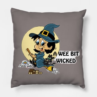 Fritts Cartoon "A Wee Bit Wicked" Pillow