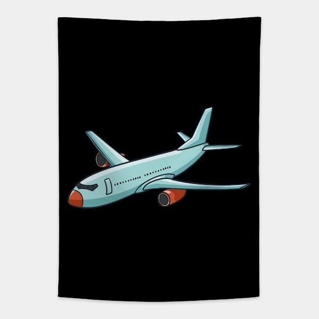 Airplane Jumbo Jet Tapestry by fromherotozero