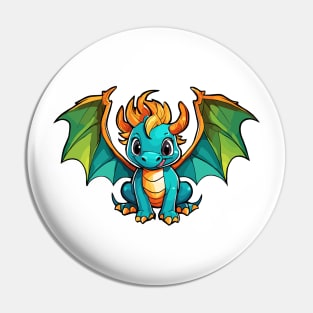 Dragon - Cute colorful dragon Pin