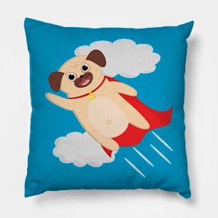 Super Pug Pillow