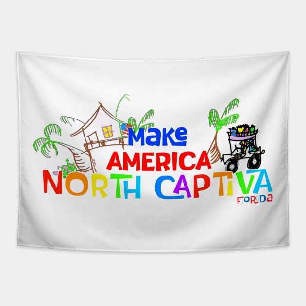 Make America North Captiva Tapestry by Ultra Local
