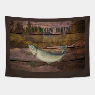 Salmon Run - Fishing Tapestry